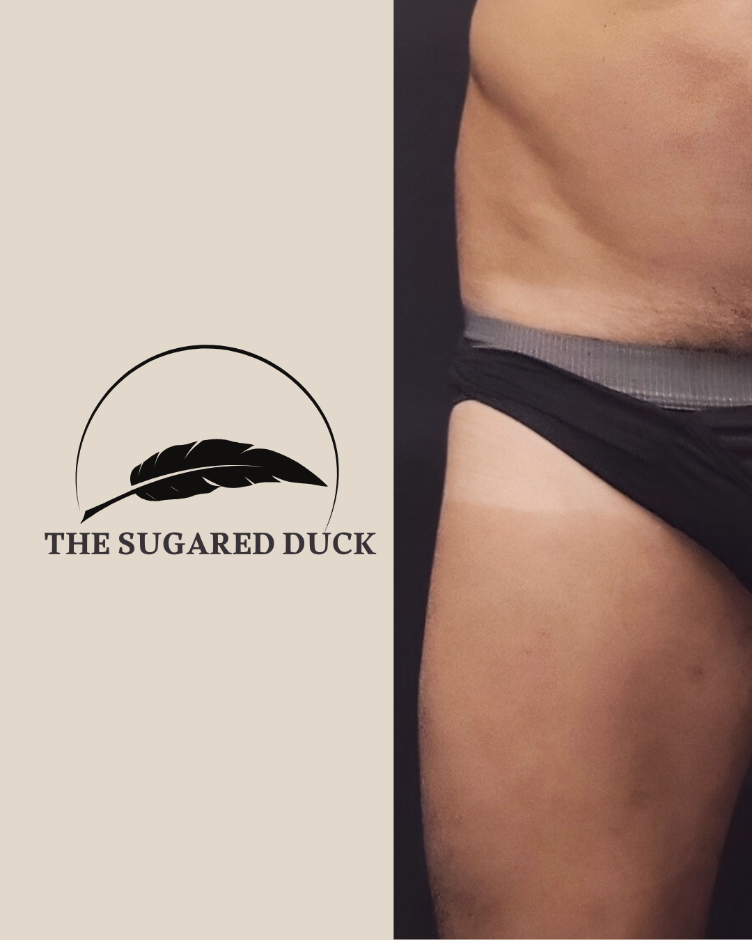 Professional spray tan application for men showing even coverage and natural bronze color